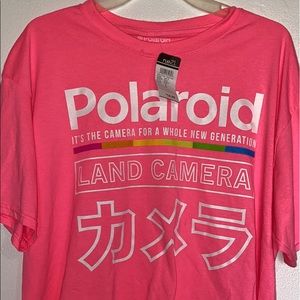 Pink Polaroid t shirt